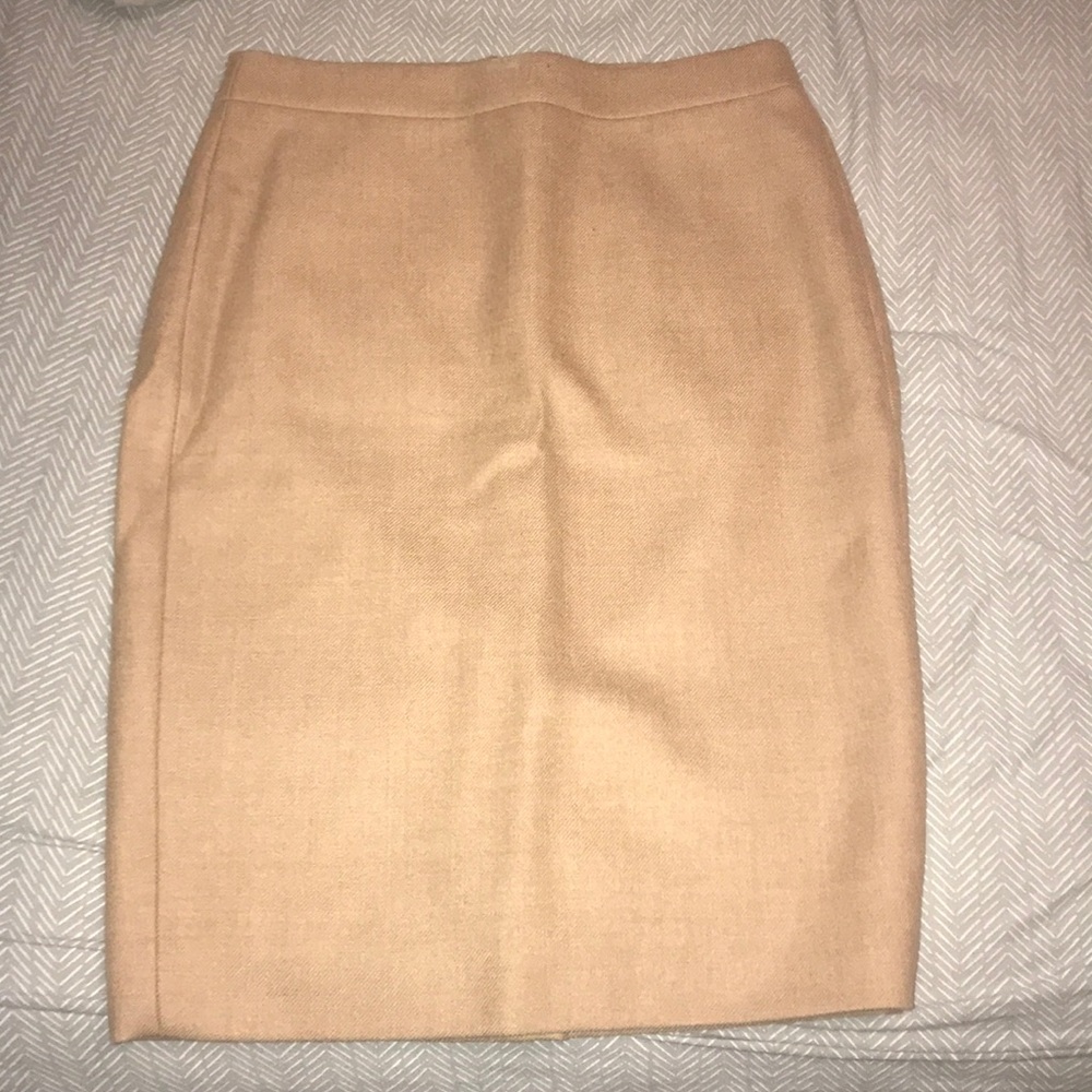 Wool pencil skirt